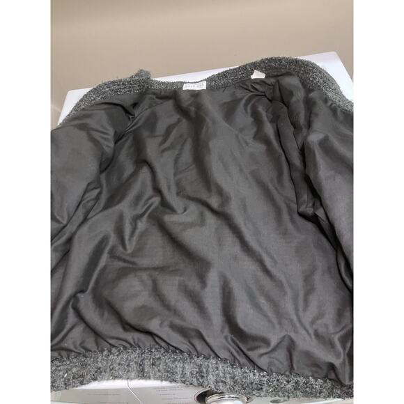 Vintage Allen Wah 80s Lambswool Cardigan Oversized Stripe Abstract Large - Picture 4 of 5